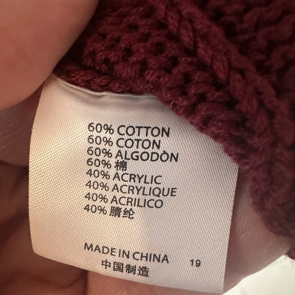 Brandy Melville Martha  Cotton Blend Cable Knit Sweater - Picture 6 of 9